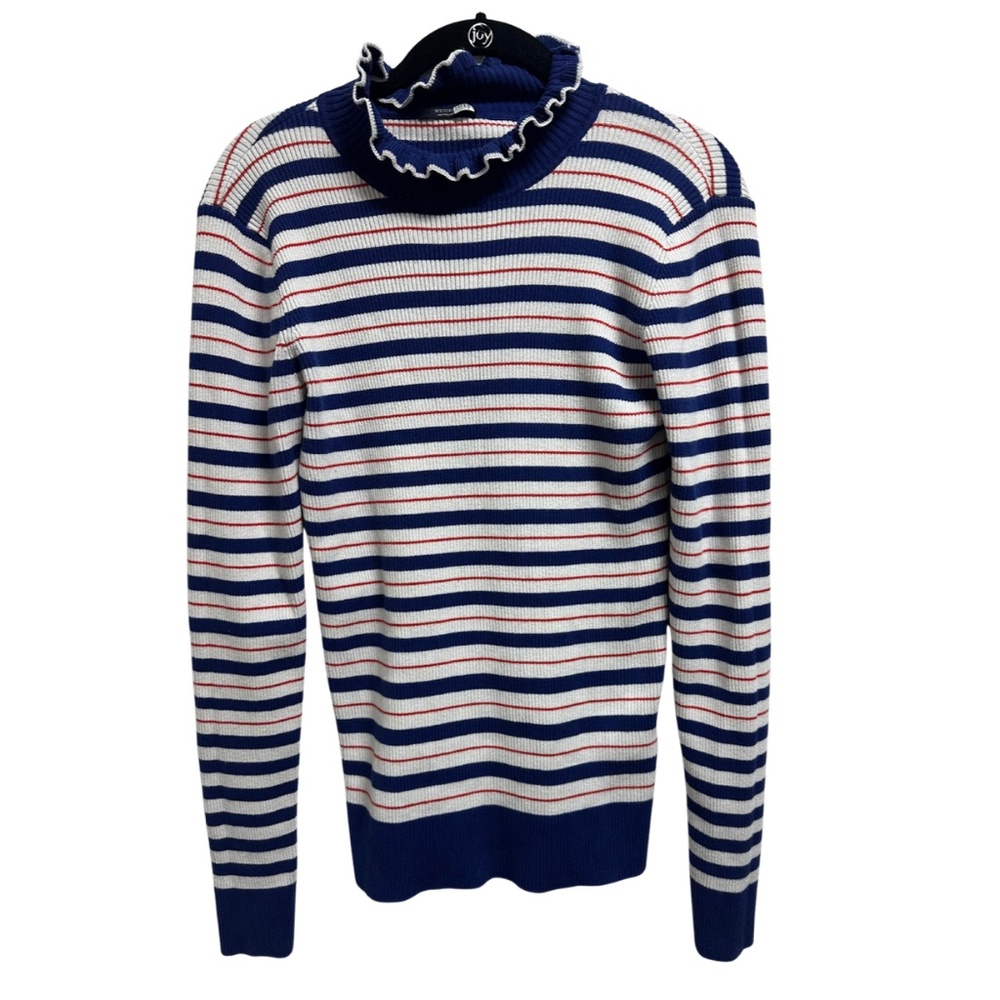Scotch and Soda Striped Red, Blue and White Women’s Sweater